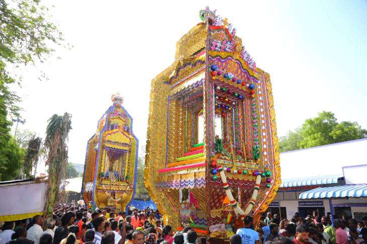 காமநாயக்கன்பட்டி புனித பரலோக மாதா  விண்ணேற்பு பெருவிழா திருத்தேர் பவனி!