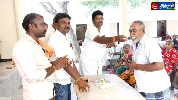 சந்திராயன்-3 வெற்றி: முதியோர் இல்லத்தில் கேக் வெட்டி கொண்டாடிய பாஜகவினர்!