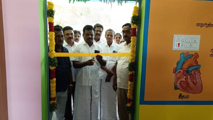 ரூபாய் 28 லட்சத்தி 40 ஆயிரம் மதிப்பீட்டில் புதிய 2 வகுப்பறைகள் திறப்பு!