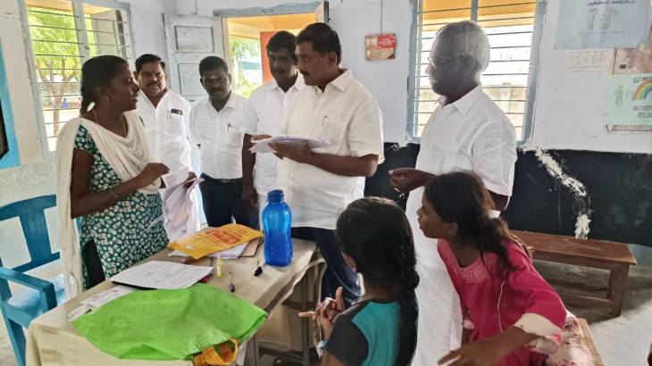 வாக்காளர் சிறப்பு முகாமை ஆய்வு செய்த MLA  மார்க்கண்டேயன்!