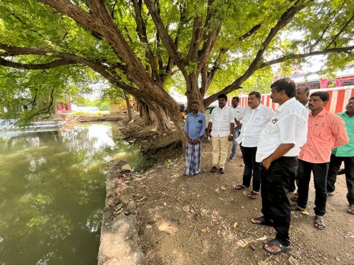ஆதனூர் பாலத்தை எம்எல்ஏ மார்க்கண்டேயன் நேரில் ஆய்வு செய்தார்!