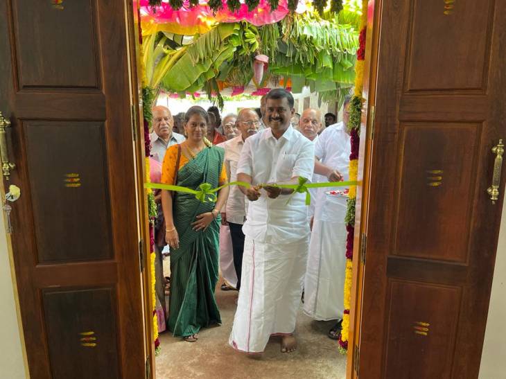மஹா மண்டபத்தை எம்எல்ஏ மார்க்கண்டையன் திறந்து வைத்தார்.