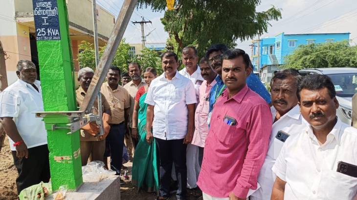  ரூ,4,லட்சத்து 80,000 ஆயிரம் மதிப்பீட்டில் கூடுதல் மின்மாற்றியை எம்எல்ஏ மார்க்கண்டேயன் துவக்கி வைத்தார்.

