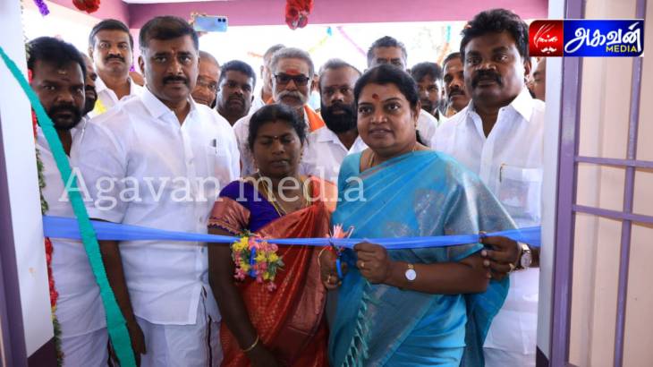 K. சண்முகபுரம் கிராமத்தில் ரூ.23.57 லட்சம் மதிப்பில் புதிய ஊராட்சி மன்ற அலுவலர் கட்டிடம் திறப்பு விழா!

