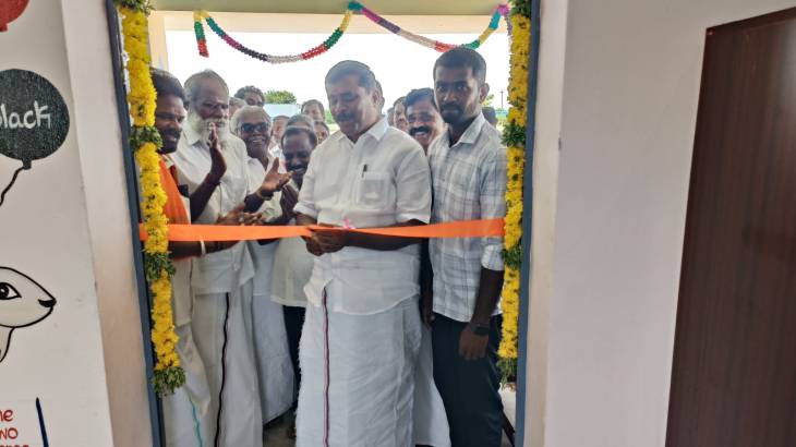 புதிய வகுப்பறைகளை எம்எல்ஏ மார்க்கண்டேயன் திறந்து வைத்தார்.