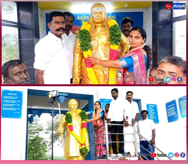 தலைவர்களுக்கு மரியாதை செலுத்திய தூத்துக்குடி நாம் தமிழர் கட்சி வேட்பாளர் ரொவினா ரூத் ஜென்! 