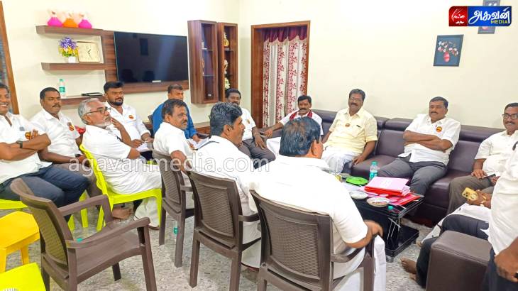MLA மார்க்கண்டேயன் தலைமையில் தேர்தல் குறித்த திமுக நிர்வாகிகளுடன் ஆலோசனை!