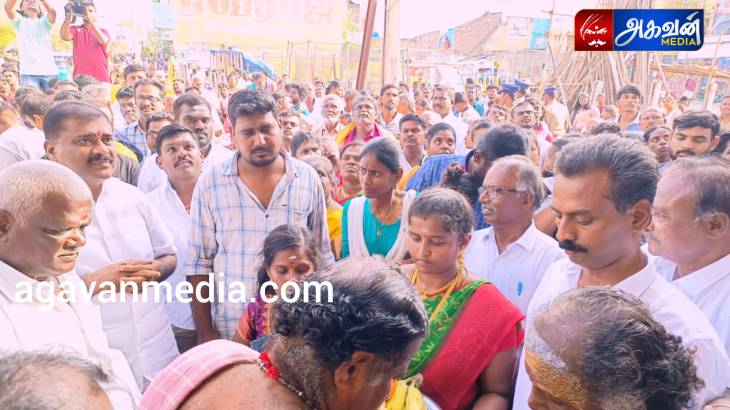 தேரோட்டத் திருவிழாவில் கலந்து கொண்ட MLA மார்க்கண்டேயன்!