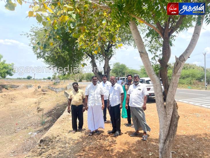 மரங்கள் பராமரிப்பினை எம்எல்ஏ மார்க்கண்டேயன் ஆய்வு செய்தார்!