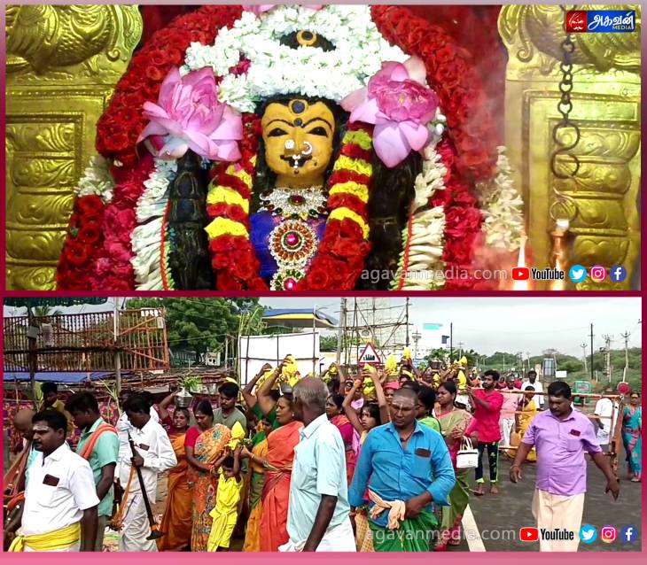 சாயல்குடி காமாட்சி அம்மனுக்கு 108 பாலாபிஷேகம்!