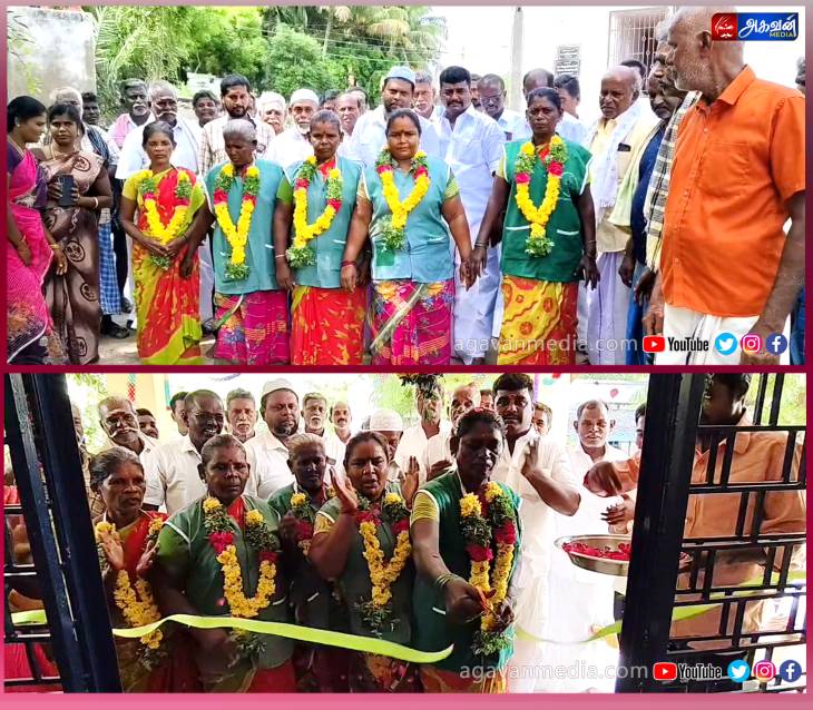 தூய்மைப் பணியாளர்களால் திறந்து வைக்கப்பட்ட புதிய ஊராட்சி மன்ற அலுவலகம்!