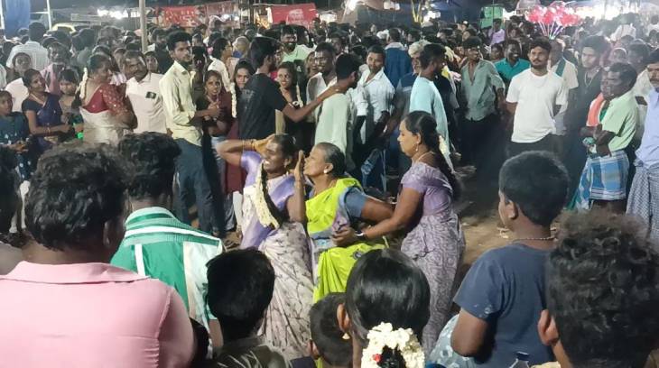 சாமியாடிய  ஆண்கள் மற்றும் ஏராளமான ஆண்கள் !