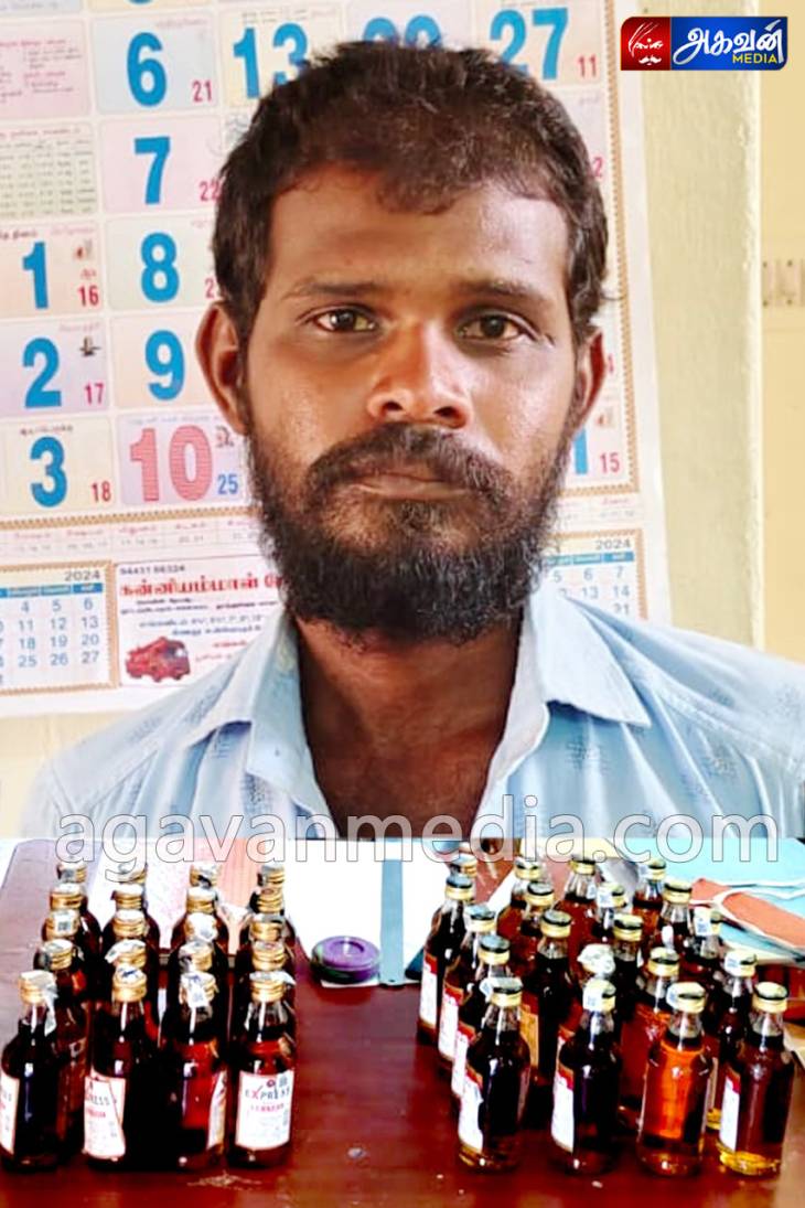 சட்ட விரோதமாக மதுப்பாட்டில் விற்பனையில் ஈடுபட்டவர் கைது!

