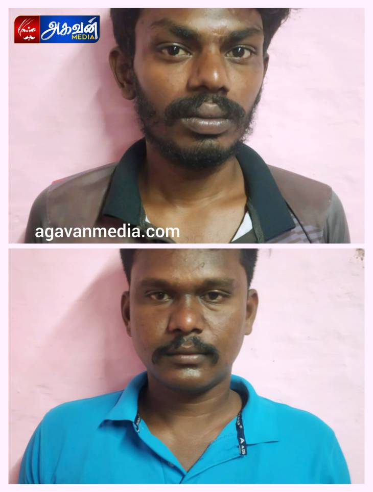 ஆடுகள் மற்றும் ஒரு இருசக்கர வாகன  திருட்டில் ஈடுபட்ட இருவர் கைது.

