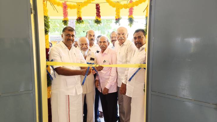 3 புதிய வகுப்பறைகளை எம்எல்ஏ மார்கண்டயேன் திறந்து வைத்தார்.