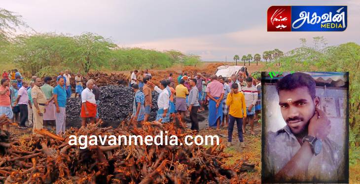 தாய் கண் முன்னே மின்னல் தாக்கி மகன் பலி.


