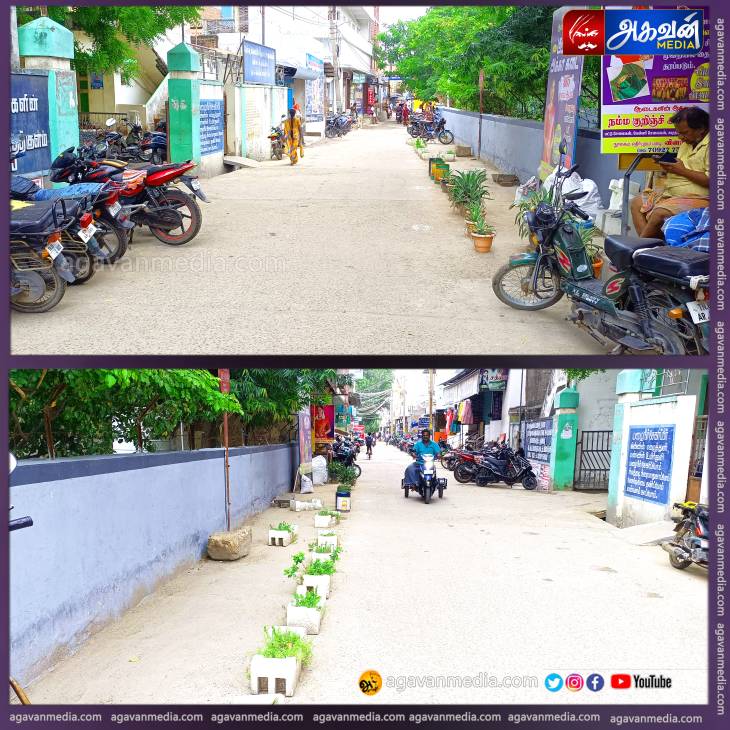 சாலையை ஆக்கிரமித்து செடி வளர்க்கும் கவுன்சிலர் : பேரூராட்சி அலுவலகம் முன்பே அரங்கேறும் அட்டூழியம்!