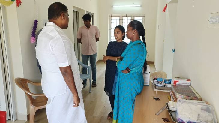 துணை சுகாதார நிலையத்தில் MLA மார்க்கண்டையன் திடீர் ஆய்வு!