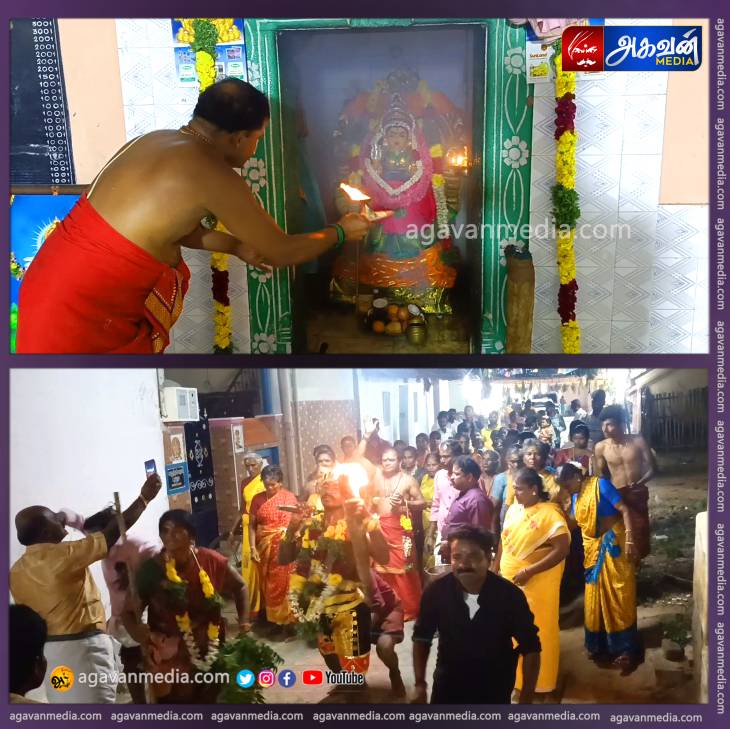 கோவில் திருவிழாவை முன்னிட்டு அக்கினிச்சட்டி, முளைப்பாரி எடுத்து நேர்த்திக்கடன் செலுத்திய பக்தர்கள்!