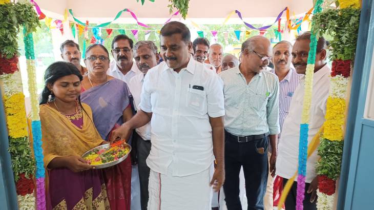 ரூ.39.95-லட்சம் மதிப்பீட்டில் புதிய ஊராட்சி செயலக கட்டிடம்!