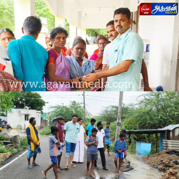 விளாத்திகுளம் பேரூராட்சி நிர்வாகம் சார்பில் மழை நிவாரண முகாம் ஏற்பாடு!

