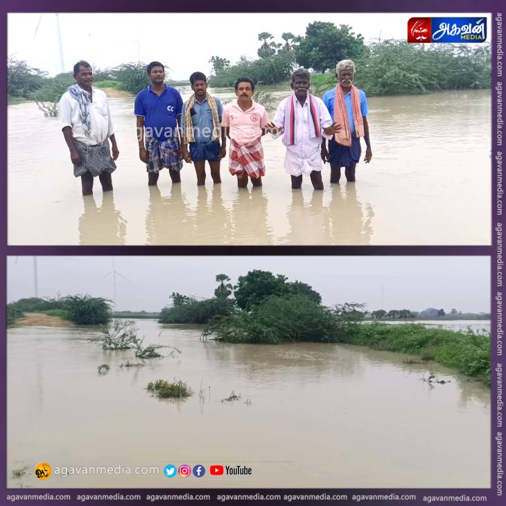 மதகுகள் சேதம் அடைந்ததால் 4000 ஏக்கர் விளைநிலங்களுக்குள் புகுந்த வெள்ளம்!