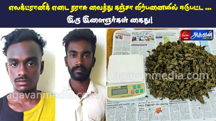 கஞ்சா விற்பனையில் ஈடுபட்ட இரு இளைஞர்கள் கைது!