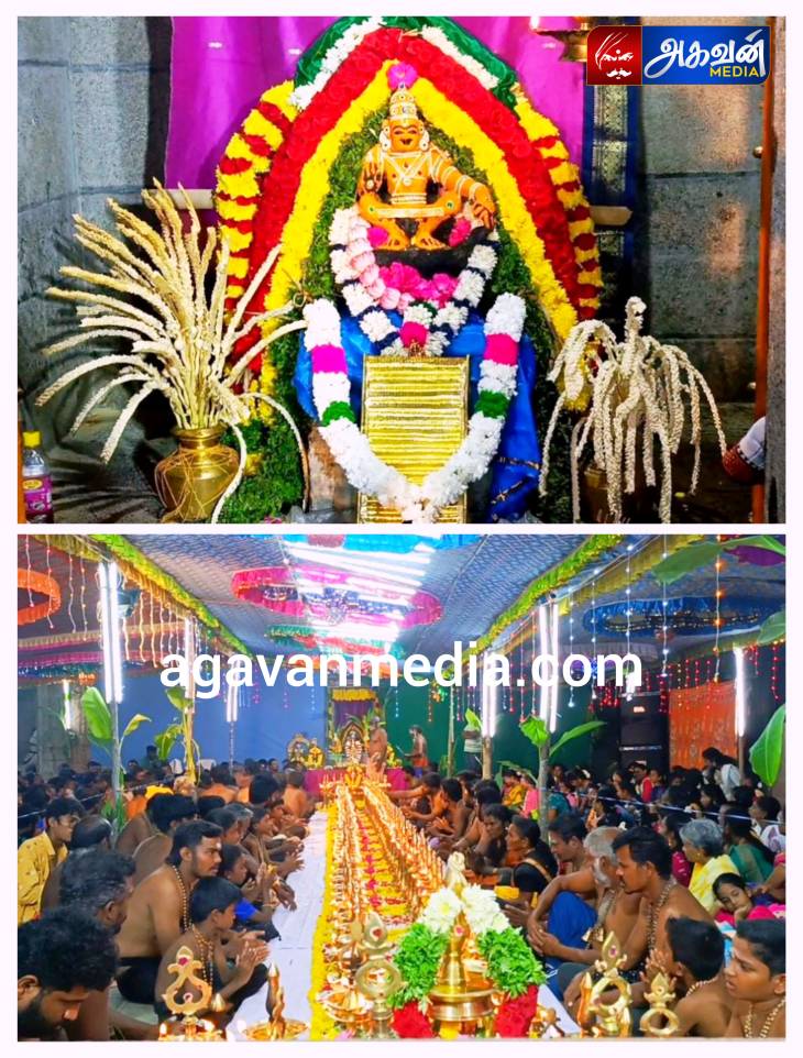 ஐயப்பனுக்கு 108 விளக்கு பூஜை : பக்தி பரவசமடைந்த ஐயப்ப பக்தர்கள்!

