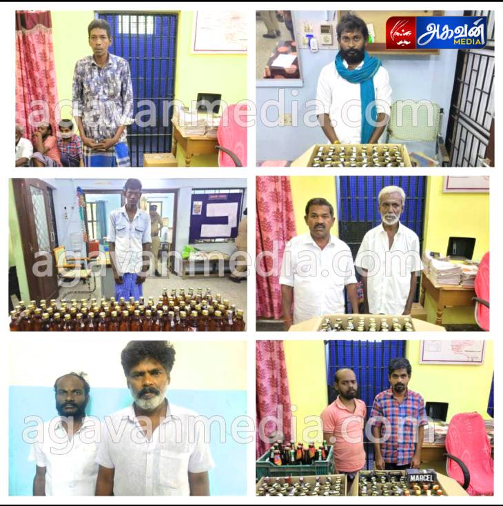 சட்ட விரோதமாக மது விற்பனையில் ஈடுபட்ட 9 பேர் கைது :400 மது பாட்டில்கள் பறிமுதல்!