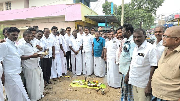 ரூ.1-கோடி 21-லட்சம் மதிப்பீட்டில் புதிய பேவர்பிளாக்சாலை ! 