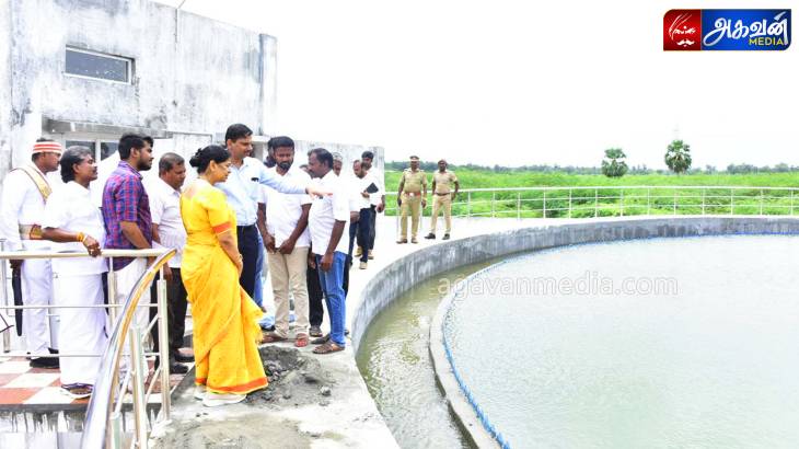 ரூ.515.72 கோடியில் 363 குடியிருப்புகளுக்கான கூட்டு குடிநீர் திட்டப்பணி: கனிமொழி எம்.பி ஆய்வு!