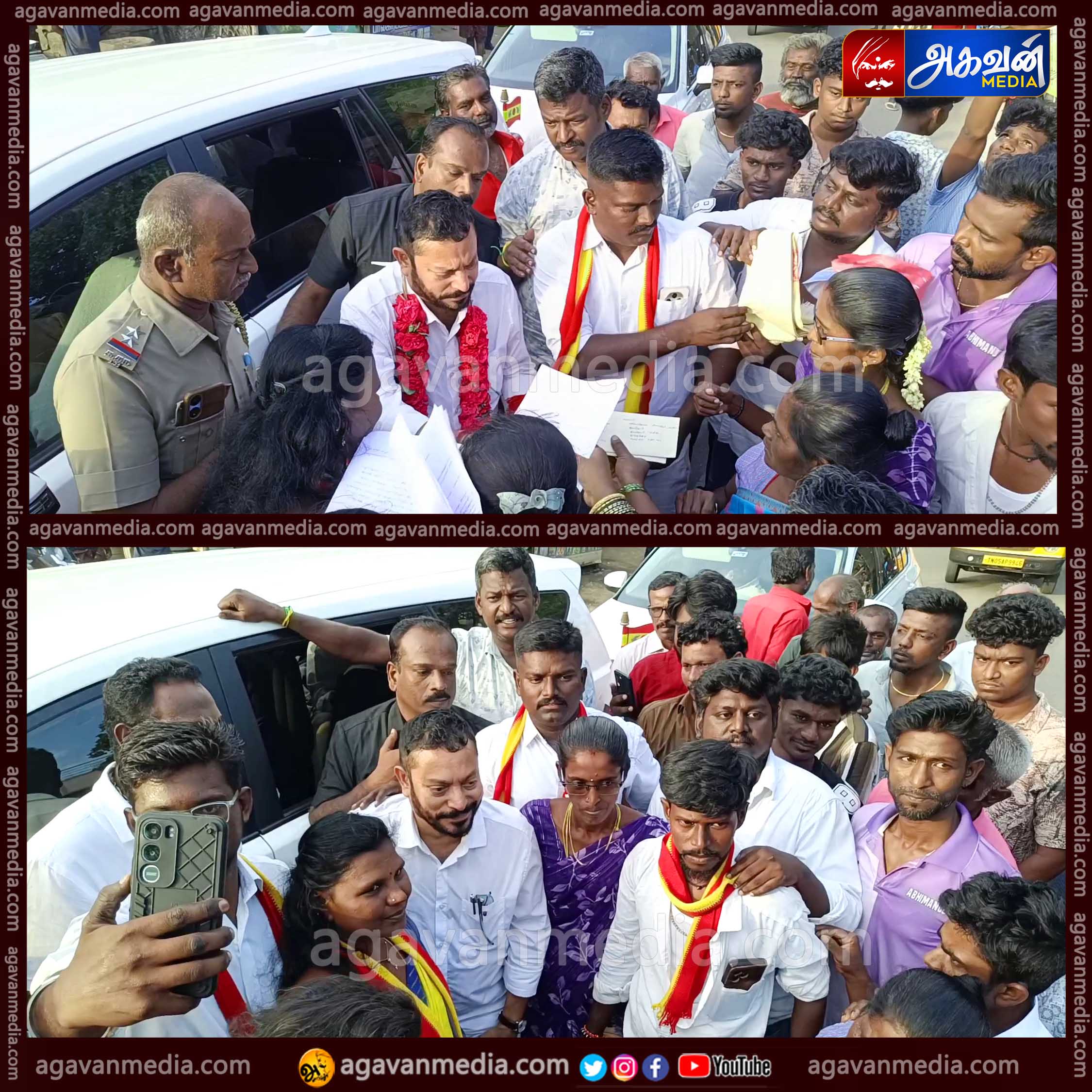 அரசு மதுபான கடையை மூடக்கோரி அமைச்சர் ஸ்ரீ நாத்திடம் மனு அளித்த குளத்தூர் பகுதி மக்கள்!